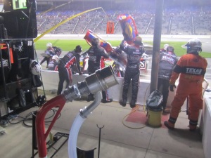 Pit Stop by Kenseth during Nationwide Race