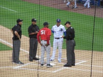 Managers and Umps Line-Up Exchange